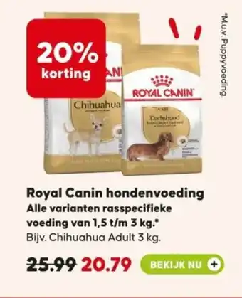 Pets Place Royal Canin hondenvoeding aanbieding
