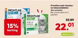 Pets Place Frontline anti-vlooien en tekenmiddelen aanbieding
