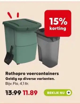 Pets Place Rothopro voercontainers aanbieding