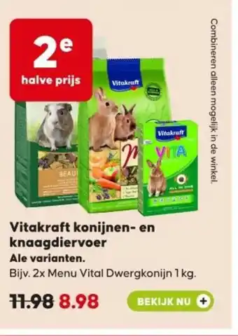 Pets Place Vitakraft konijnen en knaagdiervoer aanbieding
