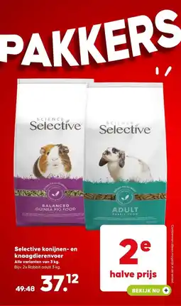 Pets Place Selective konijnen en knaagdierenvoer aanbieding