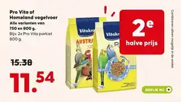 Pets Place Pro Vita of Homeland vogelvoer aanbieding