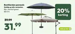 Pets Place BestGarden parasols Geldig op alle varianten. aanbieding