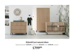 Babypark Kidsmill Levi naturel eiken aanbieding