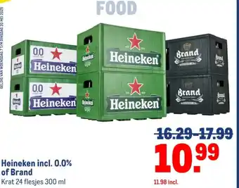Makro Heineken incl. 0.0% of Brand aanbieding