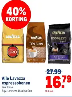 Makro Alle Lavazza espressobonen aanbieding
