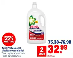 Makro Ariel Professional vloeibaar wasmiddel aanbieding