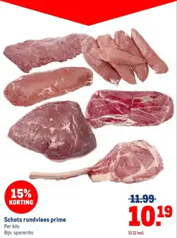 Makro Schots rundvlees prime aanbieding