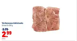 Makro Varkenssouvlakisteaks aanbieding
