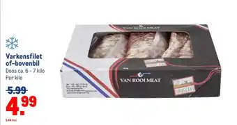 Makro Varkensfilet of bovenbil aanbieding