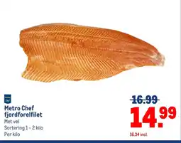 Makro Metro Chef fjordforelfilet aanbieding