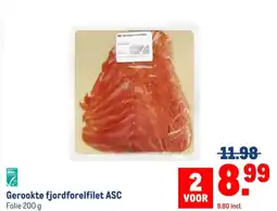Makro Gerookte fjordforelfilet ASC aanbieding