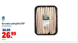 Makro Gerookte palingfilet ESF aanbieding