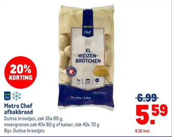 Makro Metro Chef afbakbrood aanbieding