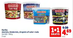 Makro Haribo starmix, kindermix, dropmix of color rado aanbieding