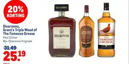 Makro Disaronno, Grant's Triple Wood of The Famouse Grouse aanbieding