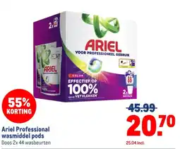 Makro Ariel Professional wasmiddel pods aanbieding