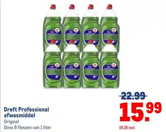 Makro Dreft Professional afwasmiddel aanbieding