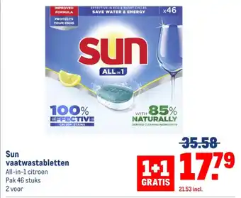 Makro Sun vaatwastabletten aanbieding