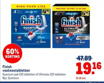 Makro Finish vaatwastabletten aanbieding