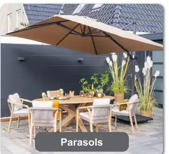Tuinmeubelland Parasols aanbieding