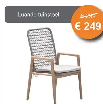 Tuinmeubelland Luando tuinstoel aanbieding