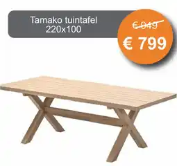 Tuinmeubelland Tamako tuintafel aanbieding