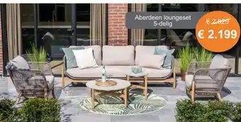 Tuinmeubelland Aberdeen loungeset aanbieding