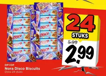 Vomar Voordeelmarkt Nora Disco biscuits 24 st aanbieding