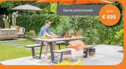 Tuinmeubelland Sarria picknicksets aanbieding