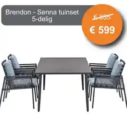 Tuinmeubelland Brendon Senna tuinset aanbieding