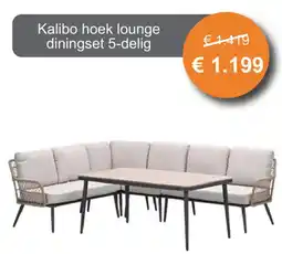 Tuinmeubelland Kalibo hoek lounge diningset aanbieding