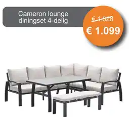 Tuinmeubelland Cameron lounge diningset aanbieding