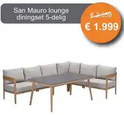 Tuinmeubelland San Mauro lounge diningset aanbieding