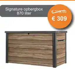 Tuinmeubelland Signature opbergbox aanbieding