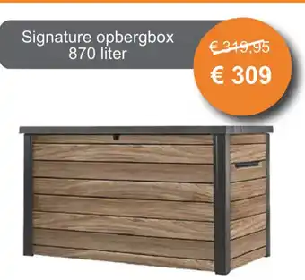 Tuinmeubelland Signature opbergbox aanbieding