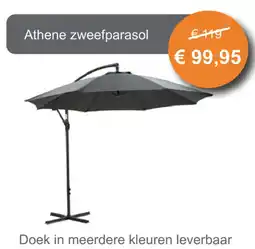 Tuinmeubelland Athene zweefparasol aanbieding