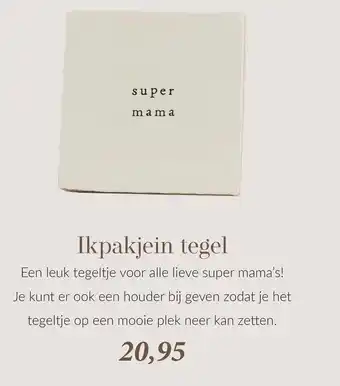 Babypark Ikpakjein tegel aanbieding