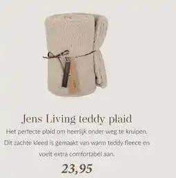 Babypark Jens Living teddy plaid aanbieding