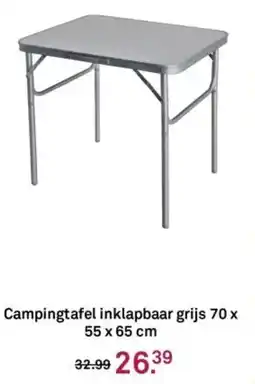 Karwei Campingtafel inklapbaar grijs aanbieding