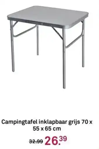 Karwei Campingtafel inklapbaar grijs aanbieding