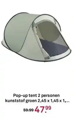 Karwei Pop-up tent 2 personen kunststof groen aanbieding