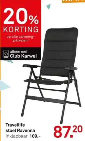 Karwei Travellife stoel Ravenna aanbieding