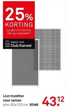 Karwei Livn Inzethor voor ramen aanbieding