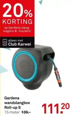 Karwei Gardena wandslangbox Roll-up S aanbieding