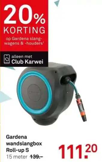 Karwei Gardena wandslangbox Roll-up S aanbieding