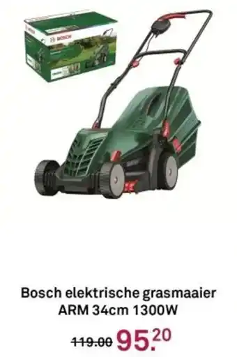 Karwei Bosch elektrische grasmaaier ARM  1300W aanbieding