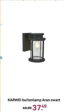 Karwei Buitenlamp aran zwart aanbieding
