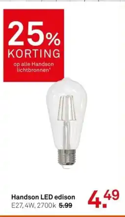 Karwei Handson LED edison aanbieding
