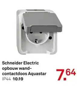 Karwei Schneider Electric opbouw wand contactdoos Aquastar aanbieding